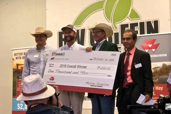 Yon Family Farms wins big at the Southeastern Hay Competition in the R.W Griffin Building