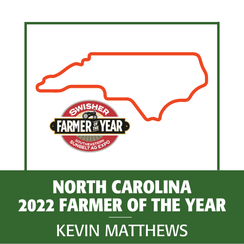 2022 farmer of the year sunbelt ag expo north carolina kevin matthews